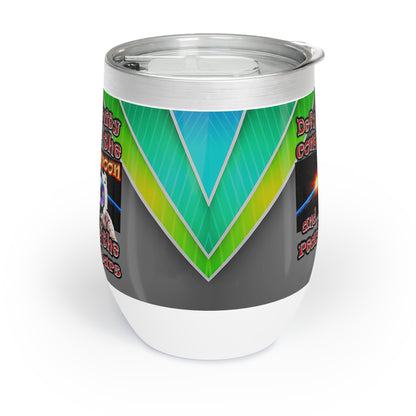 defy conquer reach - Chill Wine Tumbler (rainbow split)