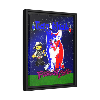 tag that - framed canvas art ('snoops' background)