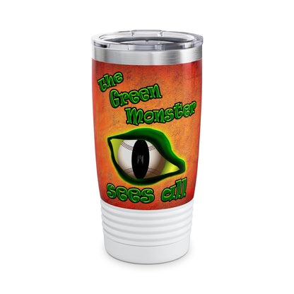 green monster - Ringneck Tumbler, 20oz (burnt orange)