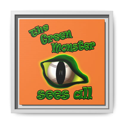 green monster - framed canvas art (crusta)