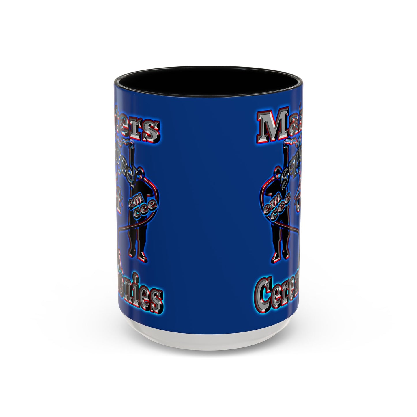 em cee squared - Accent Mug (dark blue)