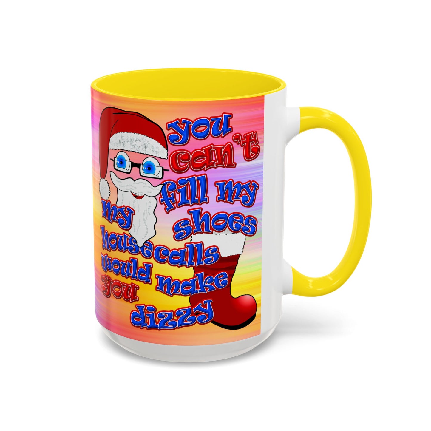 santa's shoes - Accent Mug (color blur)