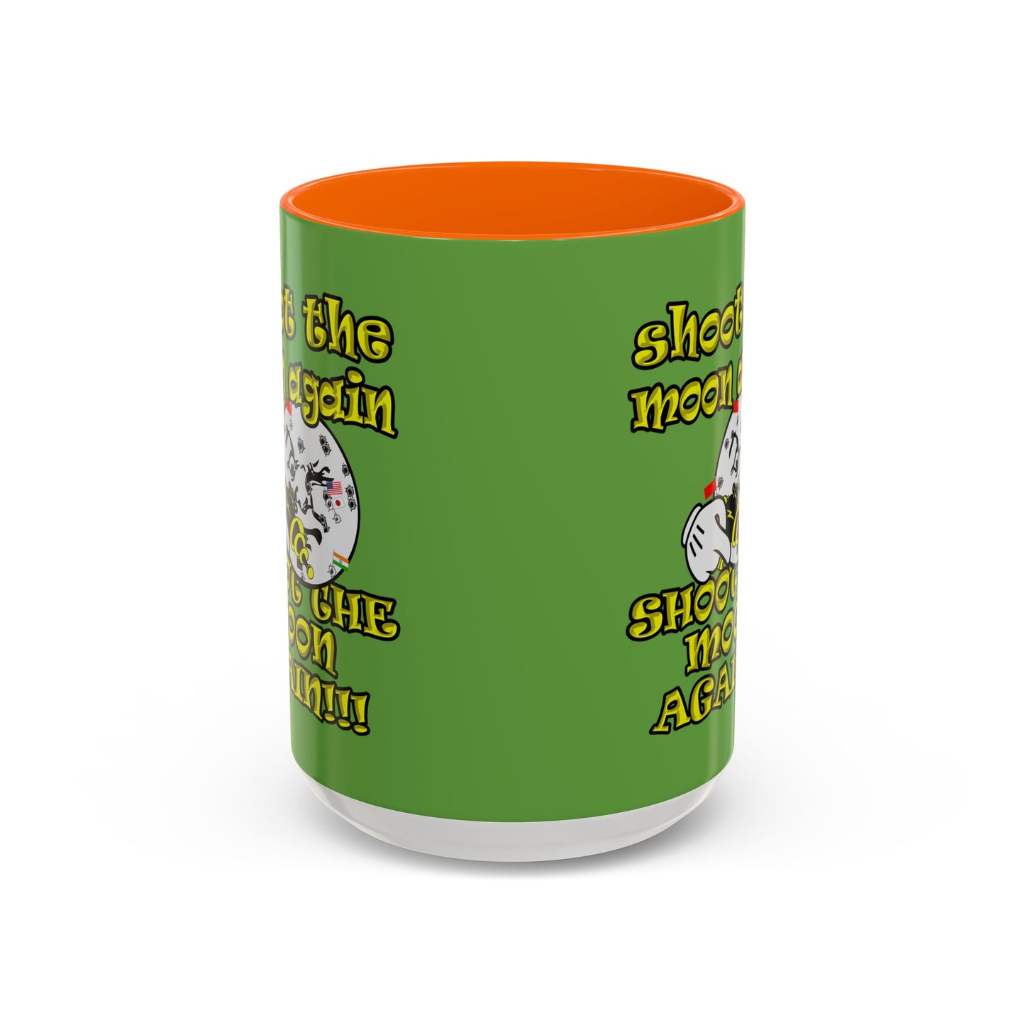 shoot the moon again - Accent Mug (green)