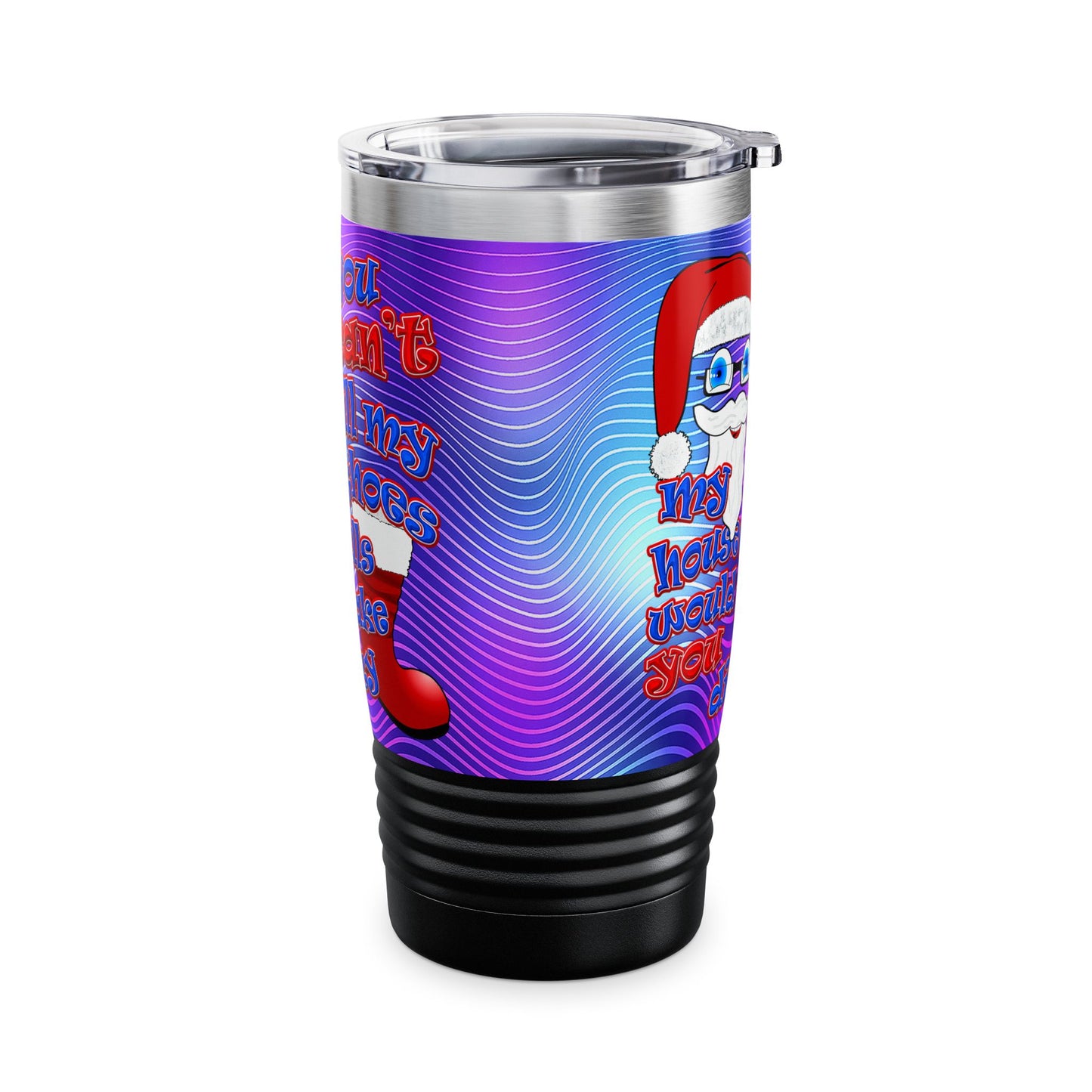 santa's shoes - Ringneck Tumbler, 20oz (purple wave)