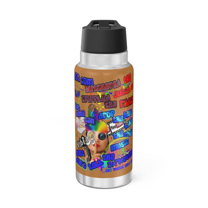 drop the beat - Gator Tumbler, 32oz (light brown)