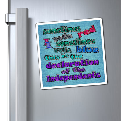 declaration of the independents - Magnets - (faded blue)