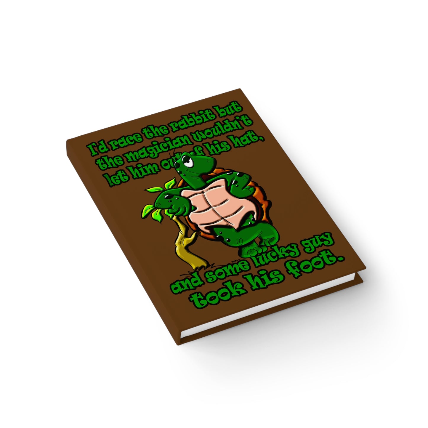 turtle race - journal-blank (brown)