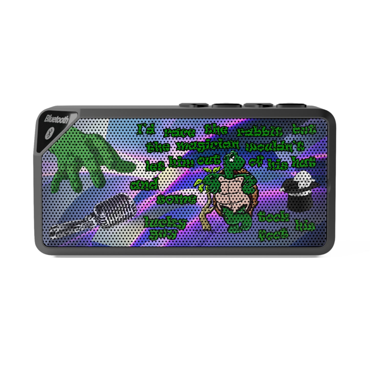 turtle race - Jabba Bluetooth Speaker (grey-pink wave)