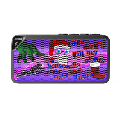 santa's shoes - Jabba Bluetooth Speaker (purple-pink wave)