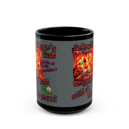 schrodinger's cat - Black Mug (dark grey)