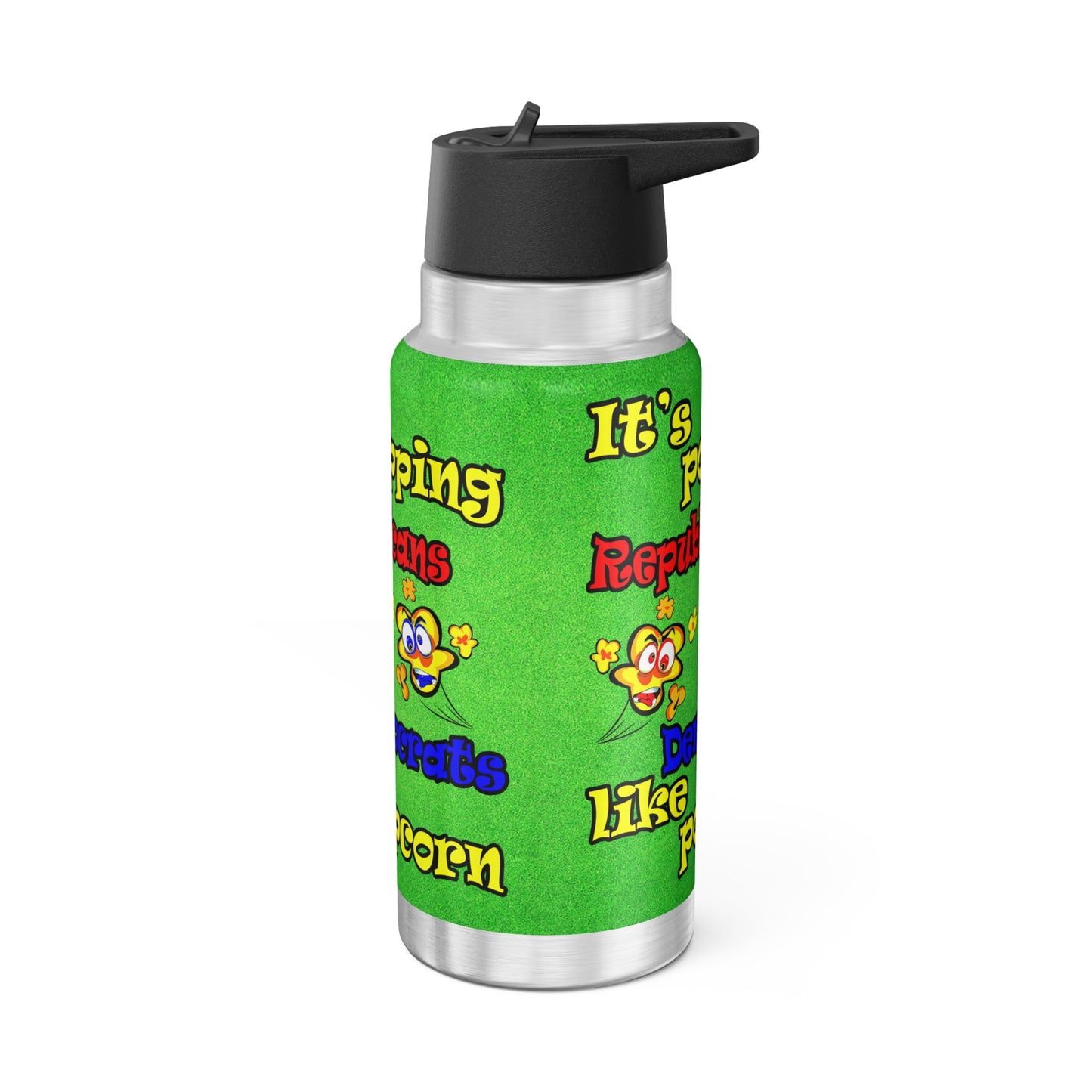 popping like popcorn - Gator Tumbler, 32oz  (green turf)