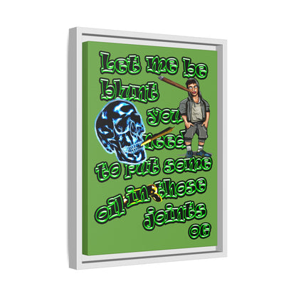 og - framed canvas art (green)