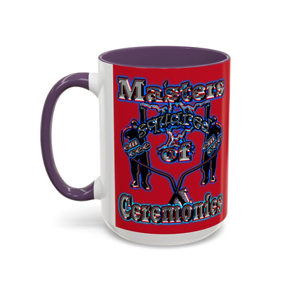 em cee squared - Accent Mug (dark red)