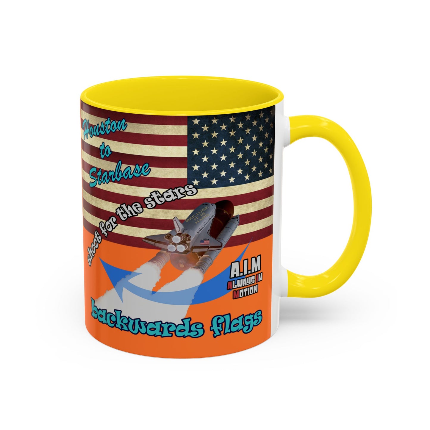 shoot for the stars - Accent Mug (crusta)