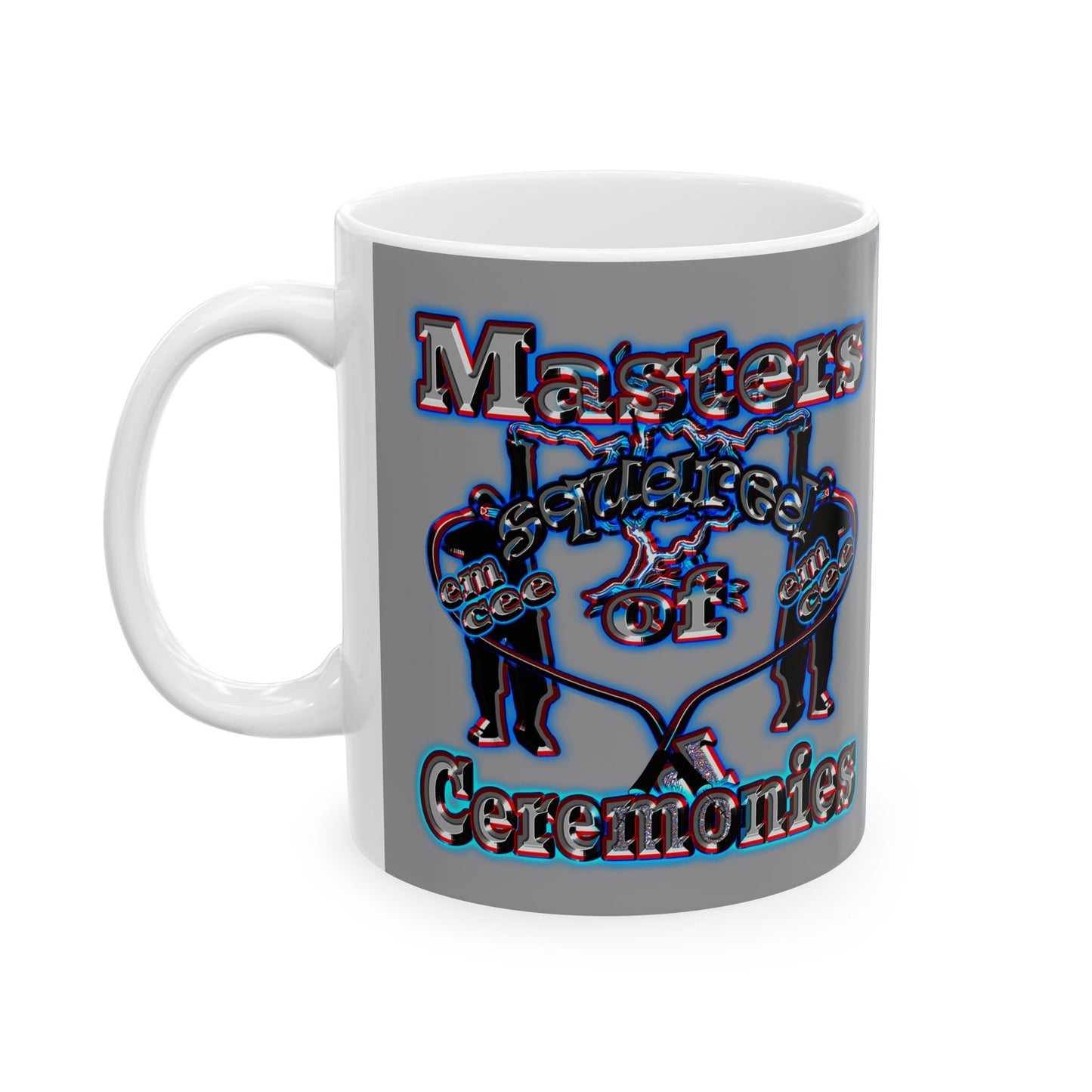 em cee squared - White Mug (grey)