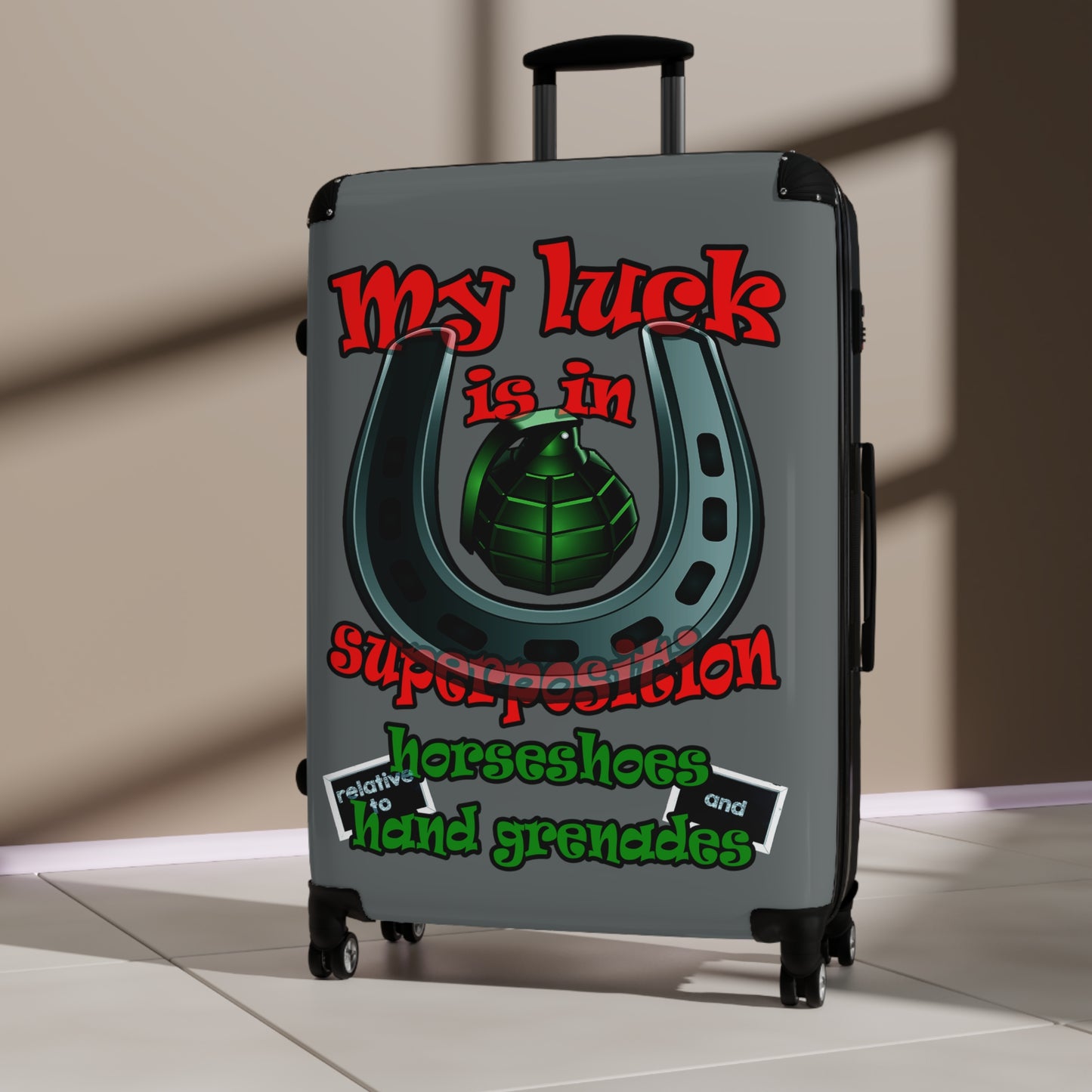my luck - Suitcase (dark grey)