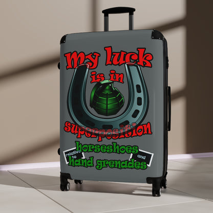 my luck - Suitcase (dark grey)