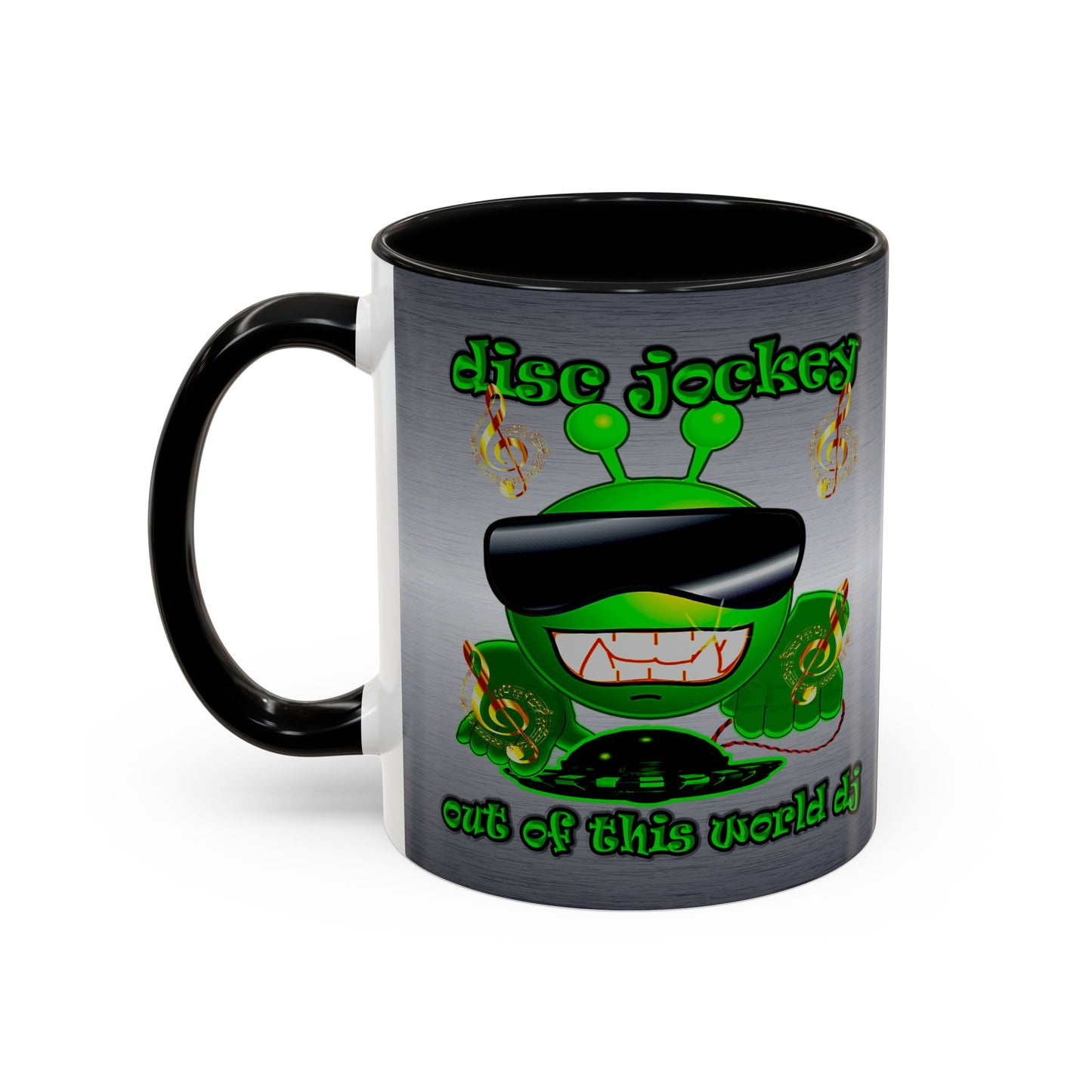 disc jockey - Accent Mug (brushed nickel)