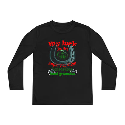 my luck - Youth Long Sleeve Competitor Tee