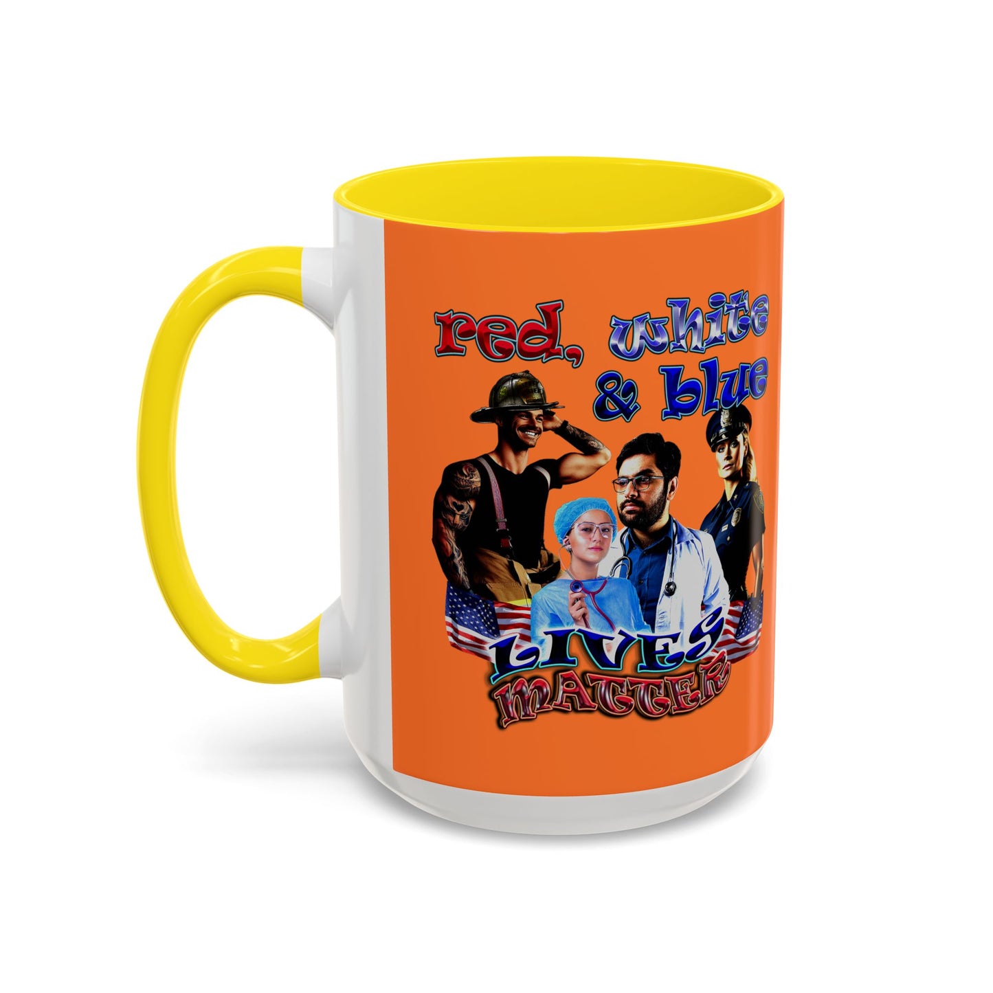 rw&b lives matter - Accent Mug (crusta)