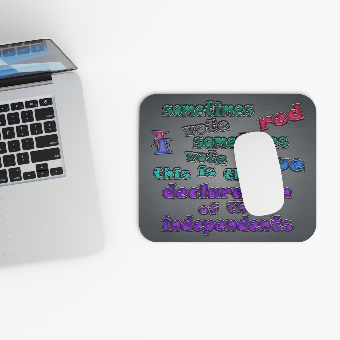 declaration of the independents - Mouse Pad (Rectangle) (grey-light grey)