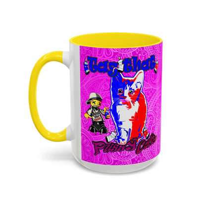 tag that - Accent Mug (pink swirl)