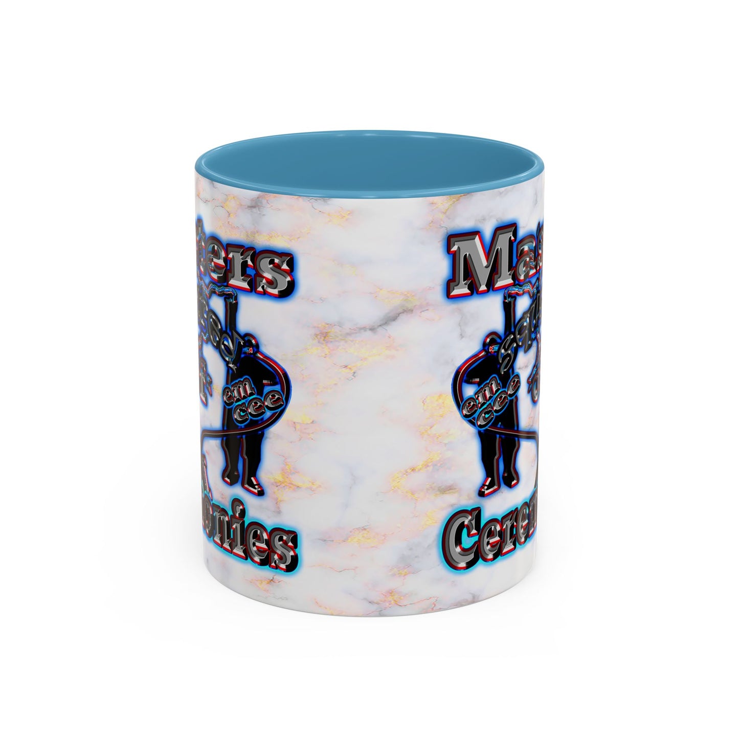 em cee squared - Accent Mug (white marble)