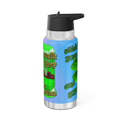 celtics logo - Gator Tumbler, 32oz  (light blue-purple wave)