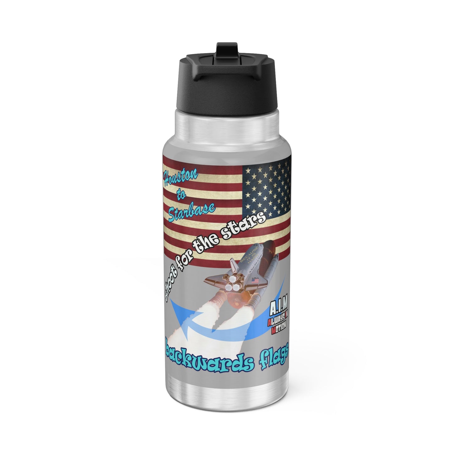 shoot for the stars - Gator Tumbler, 32oz (light grey)