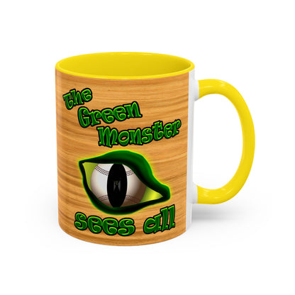 green monster - Accent Mug (butterscotch wood finish)