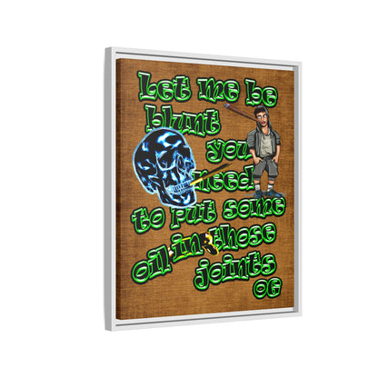 og - framed canvas art (brown papyrus)