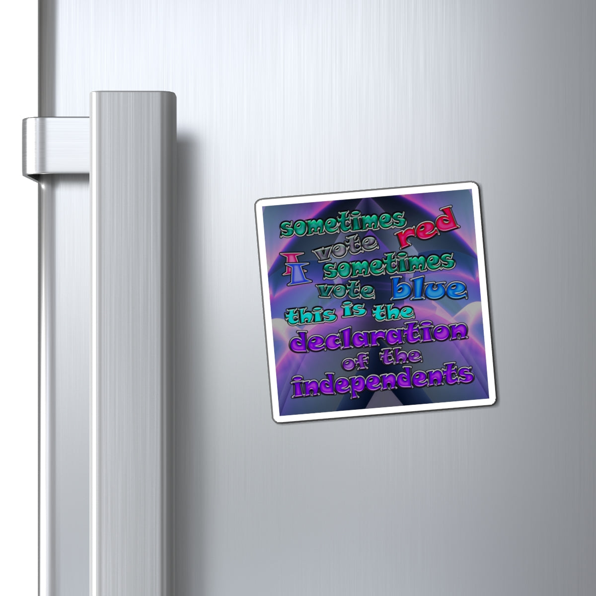 declaration of the independents - Magnets - (grey-pink wave)