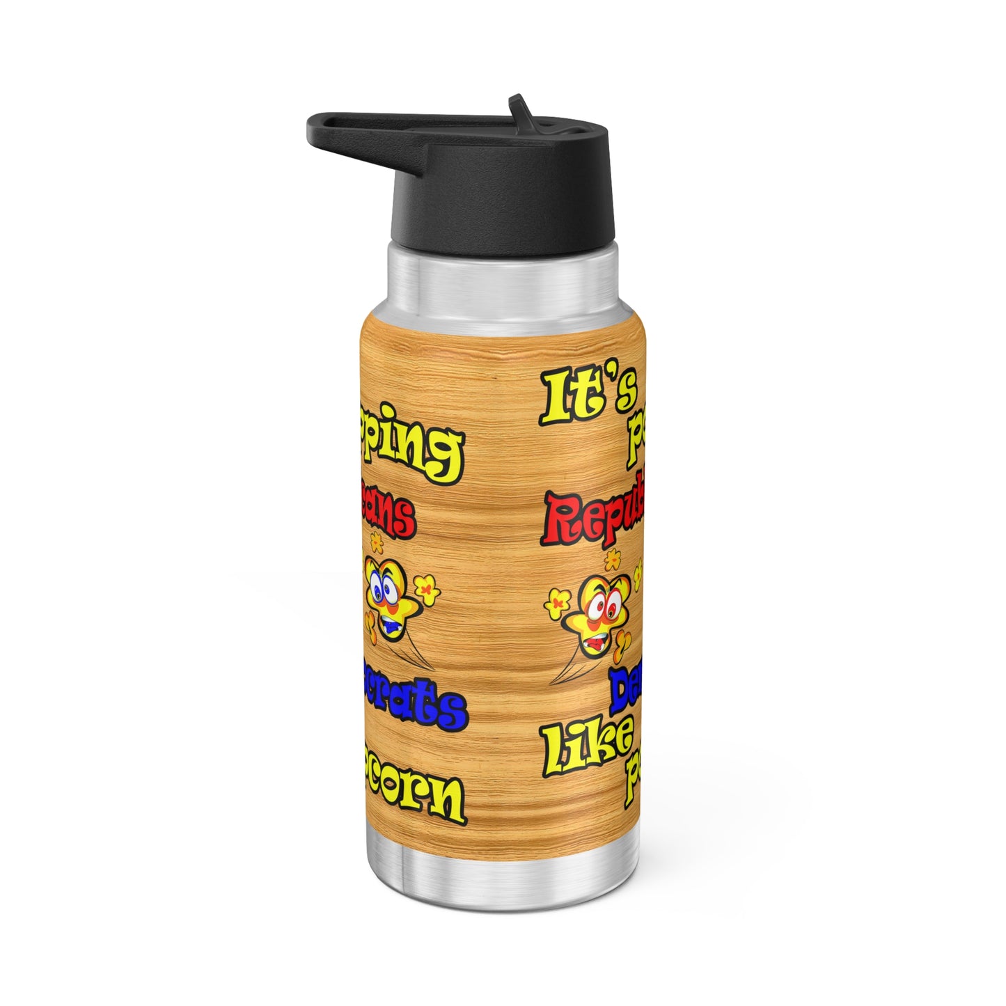 popping like popcorn - Gator Tumbler, 32oz  (butterscotch wood finish)