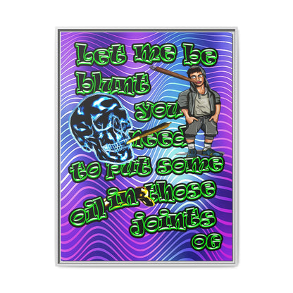 og - framed canvas art (purple wave)