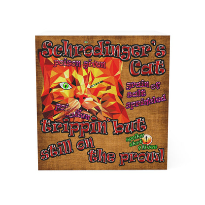 schrodinger's cat - note cube (brown papyrus)