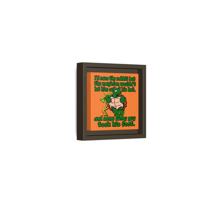 turtle race - framed canvas art (crusta)