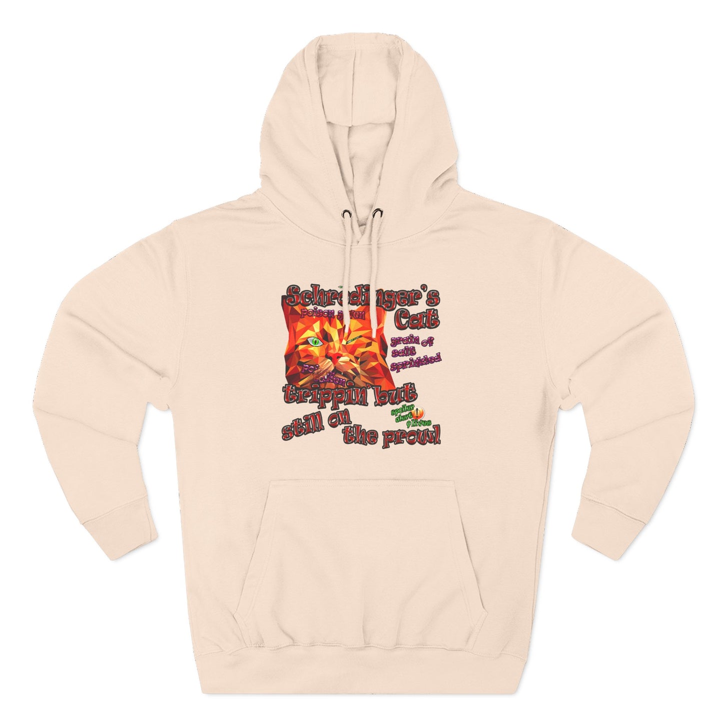 schrodinger's cat - Three-Panel Fleece Hoodie