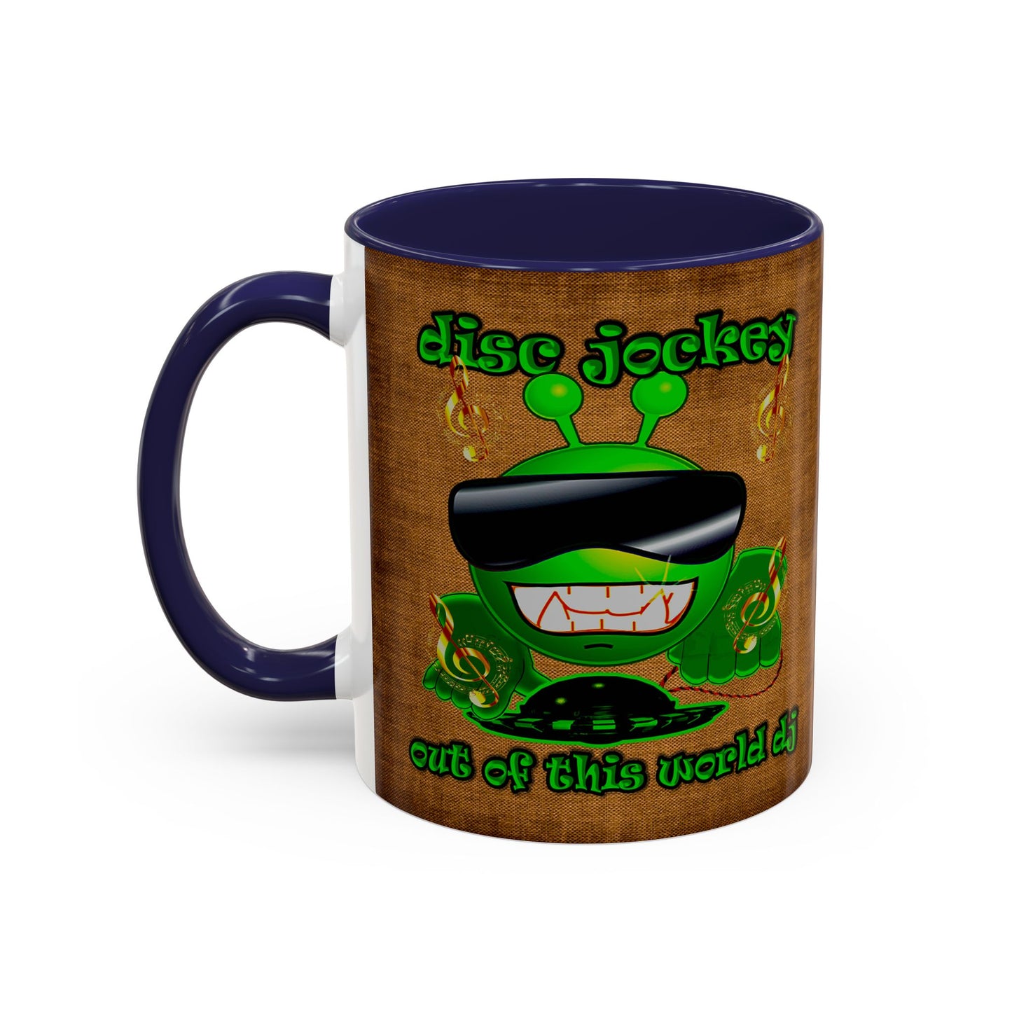 disc jockey - Accent Mug (brown papyrus)