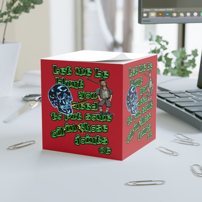 og - note cube (dark red)