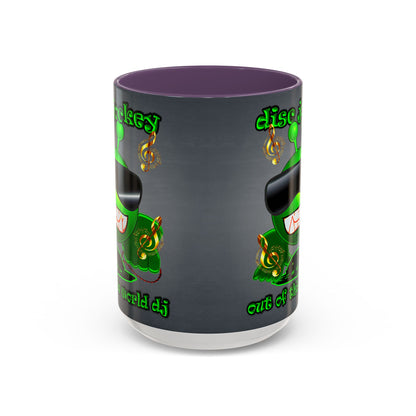 disc jockey - Accent Mug (grey-light grey)