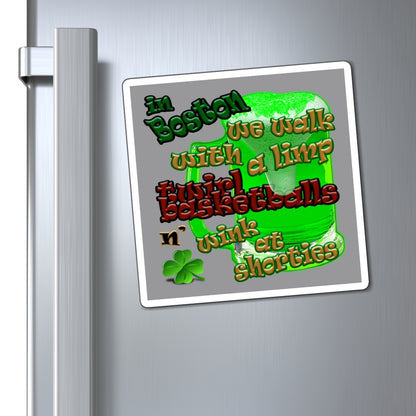 celtics logo - Magnets - (grey)