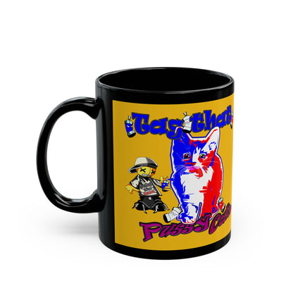 tag that - Black Mug (yellow)