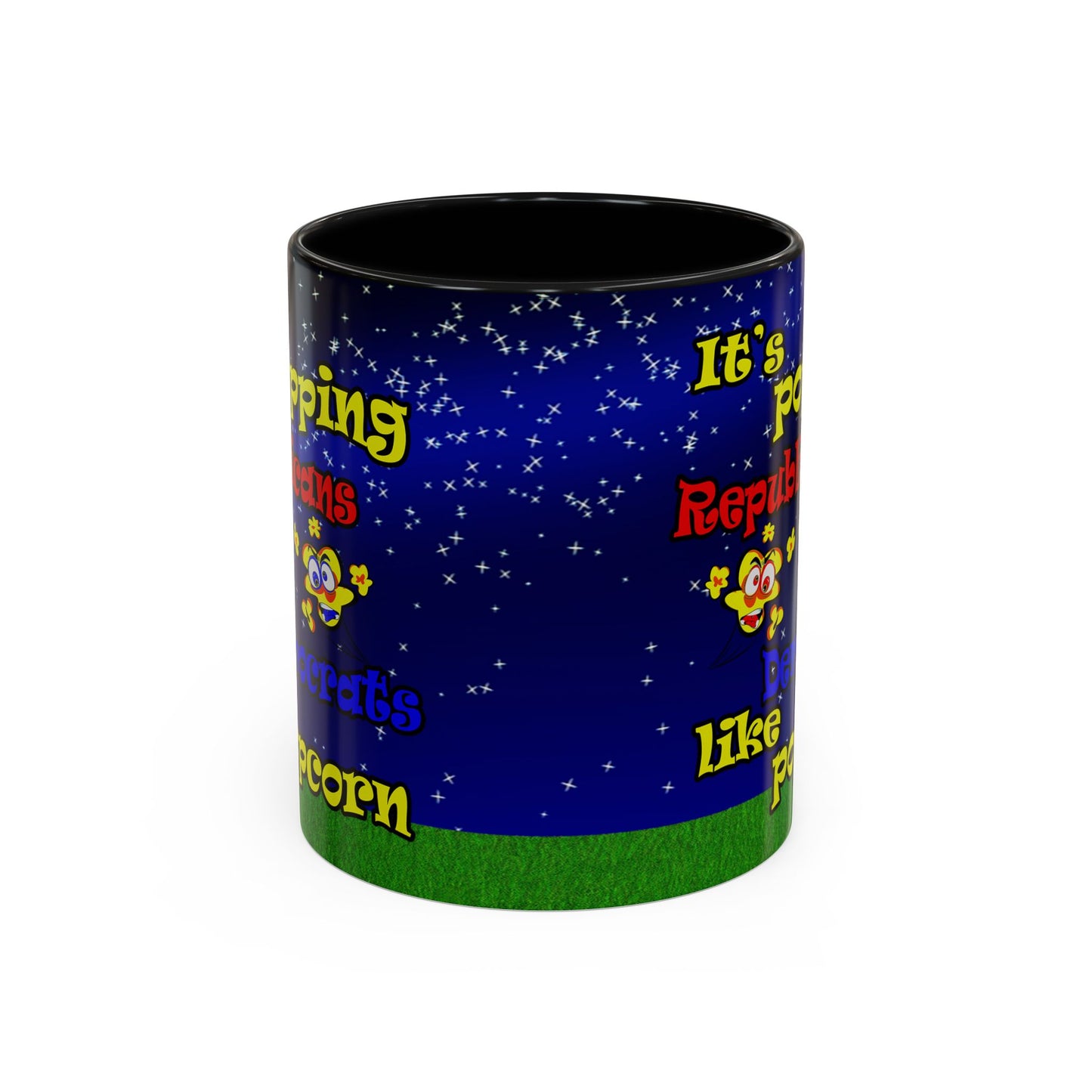 popping like popcorn - Accent Mug ('snoops' background)