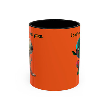 I don't care that your grey - Accent Mug (orange)