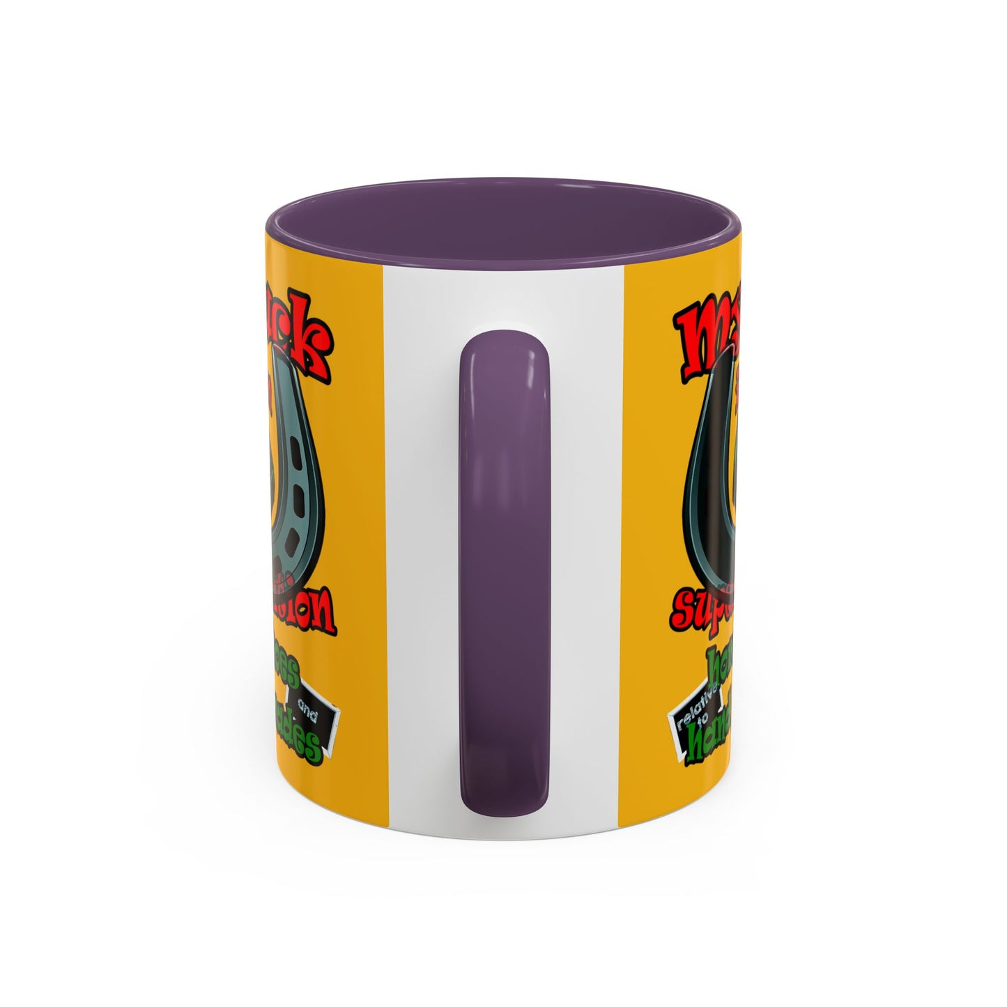 my luck - Accent Mug (yellow)
