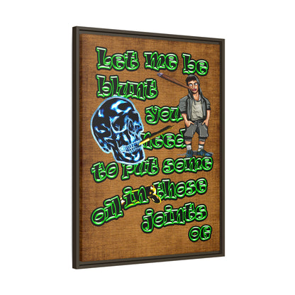 og - framed canvas art (brown papyrus)
