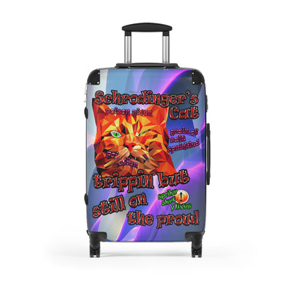 schrodinger's cat - Suitcase (grey-pink wave)