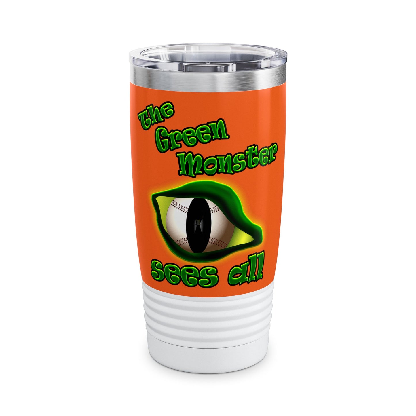 green monster - Ringneck Tumbler, 20oz (orange)