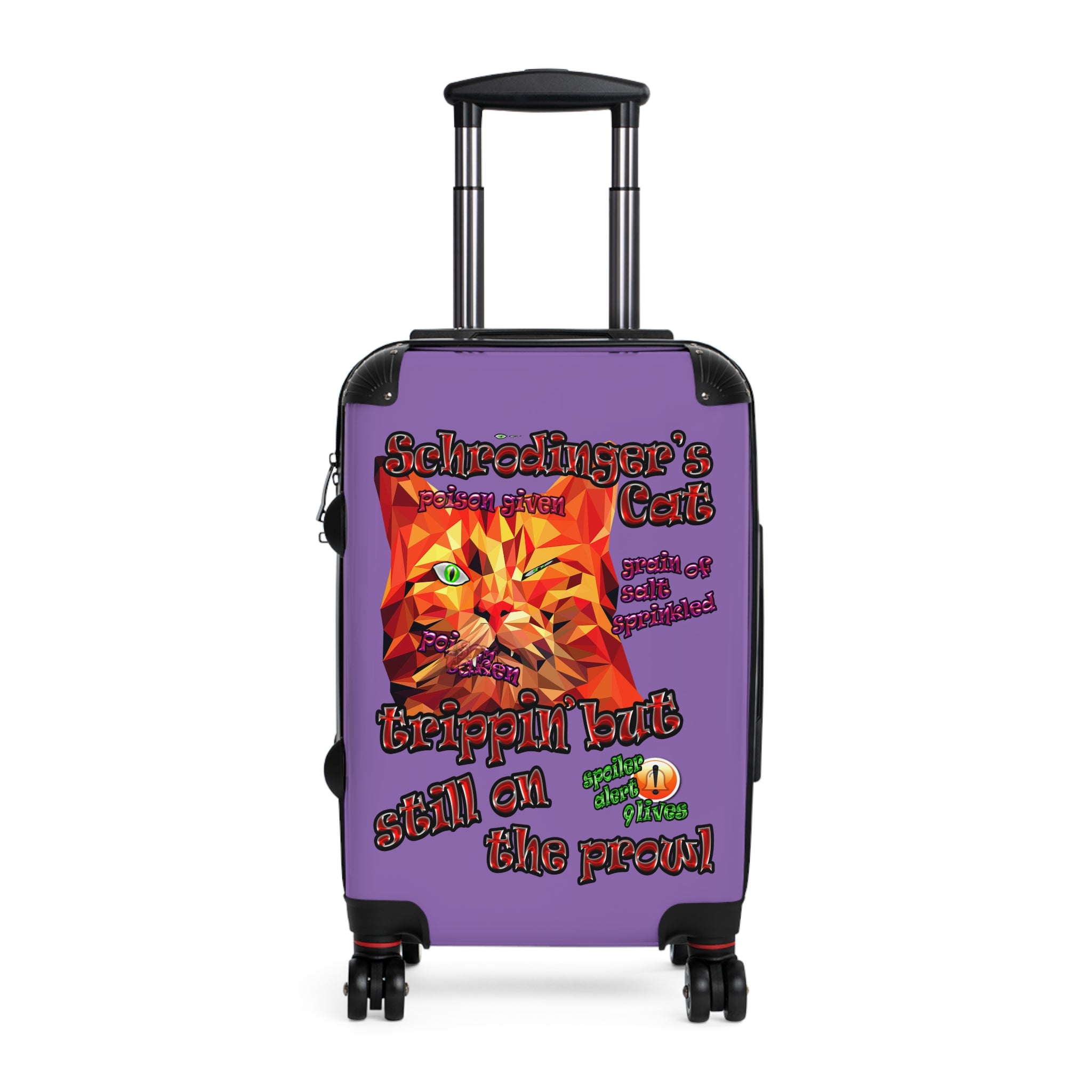 schrodinger's cat - suitcase (light purple)