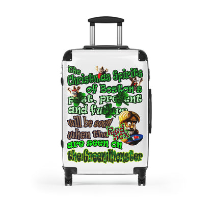 christmas spirits of boston - Suitcase (white)